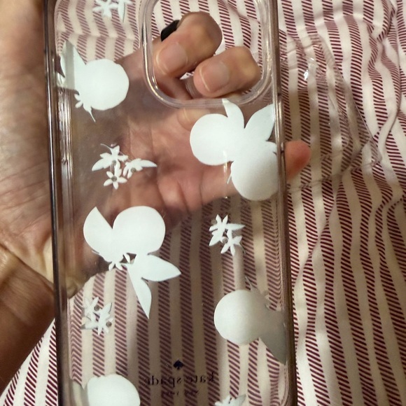 kate spade Clear White Floral Phone Case